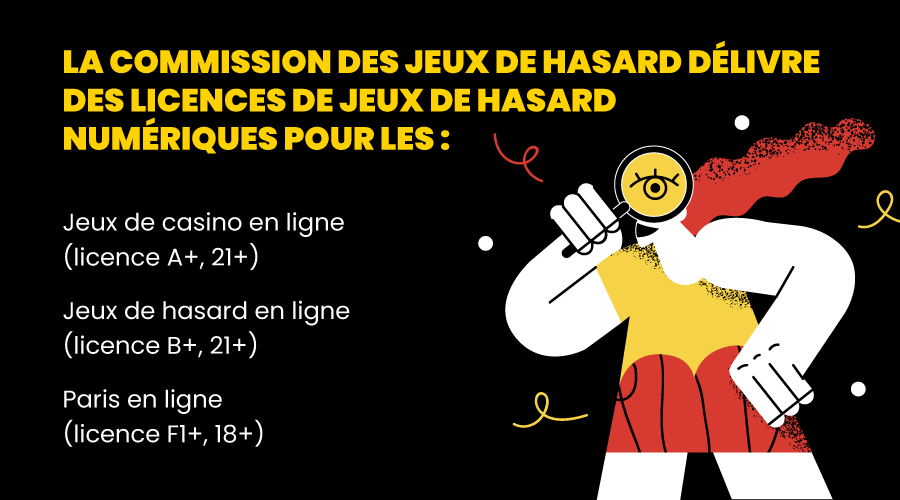 Trois licences de jeux de hasard en ligne