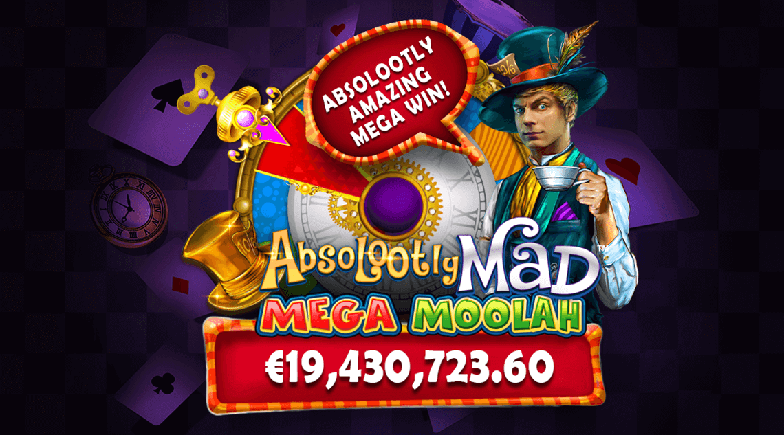 Mega Moolah recordjackpot: €19.430.723,60 op Absolootly Mad Mega Moolah 