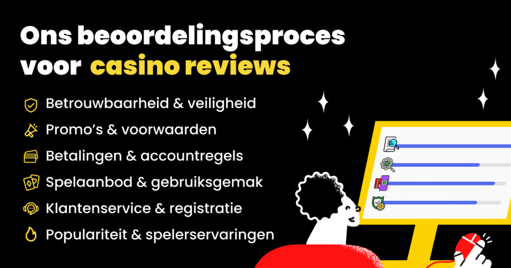 Ons Beoordelingsproces voor casino reviews