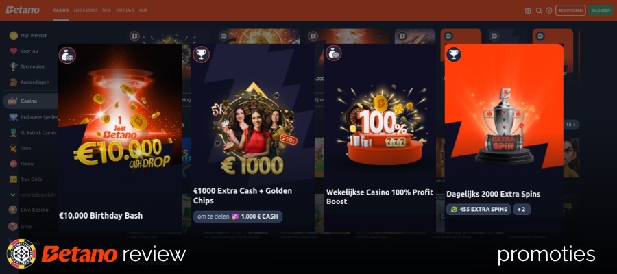 promoties bij Betano