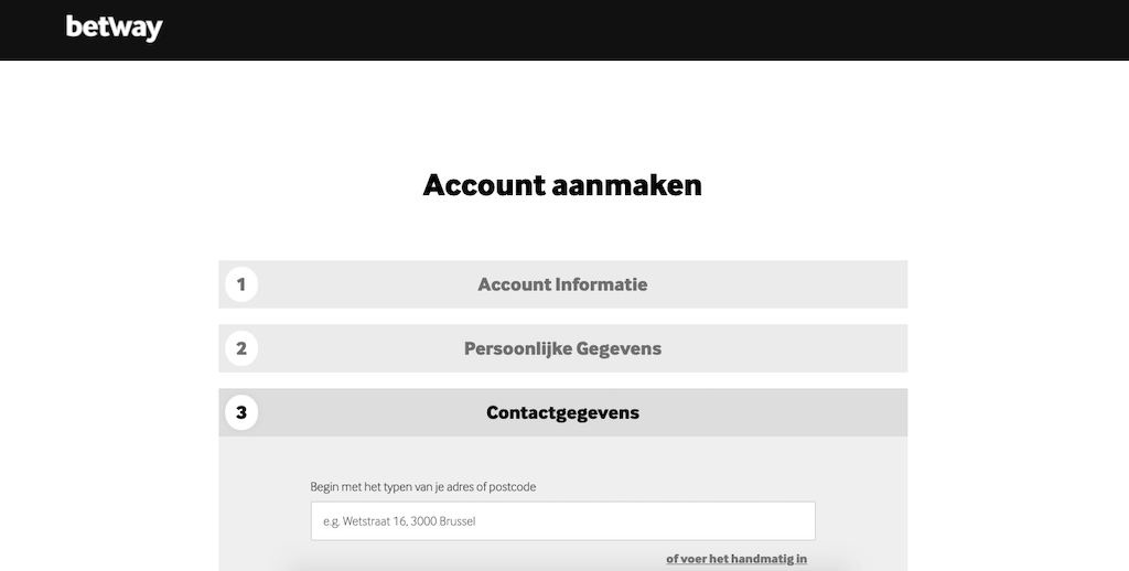 Een Betway account openen