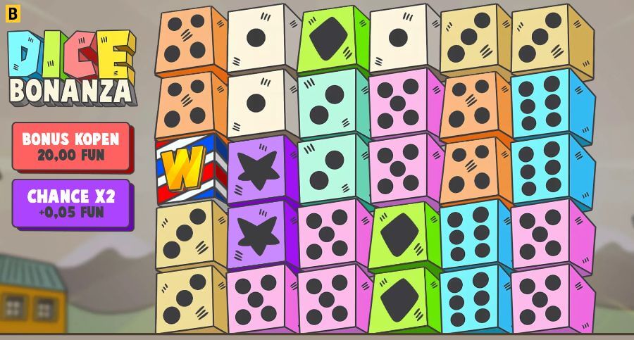 Dice Bonanza speelveld