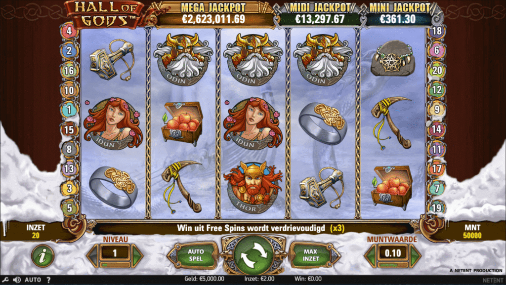 Hall of Gods - NetEnt