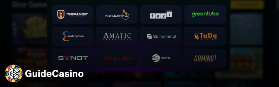 Spel providers bij Meridian Casino