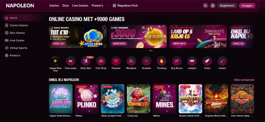 Napoleon Games homepage