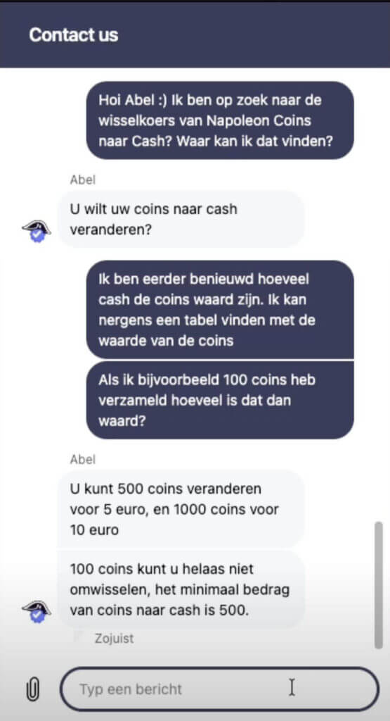 Napoleon Games klantenservice