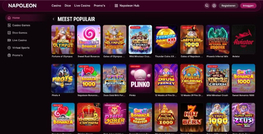 Napoleon Games - populaire slots