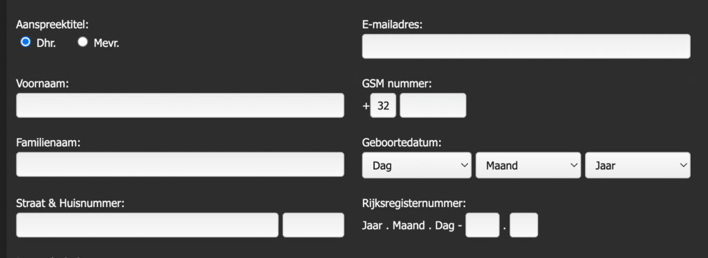 Handmatig-registreren