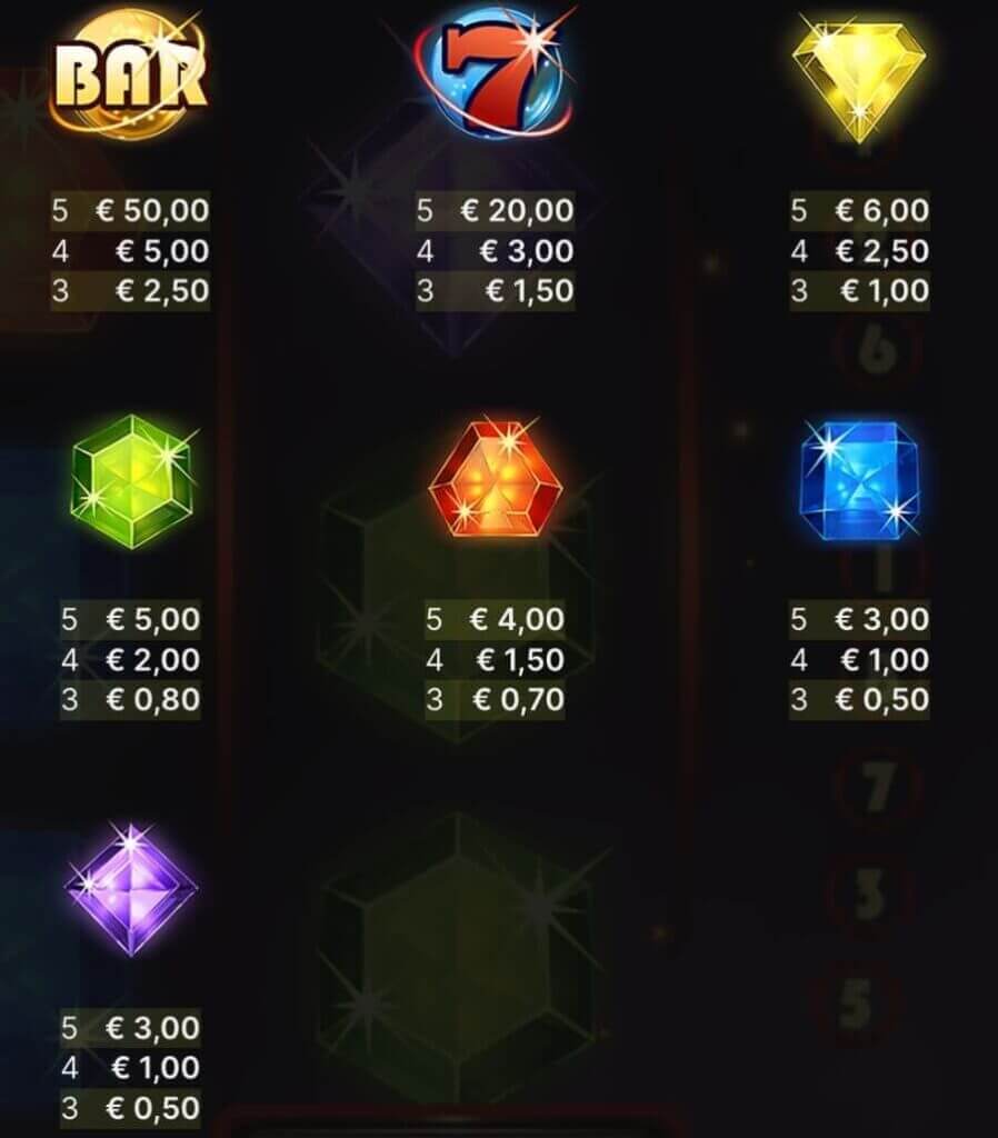 Starburst XXXtreme symbolen