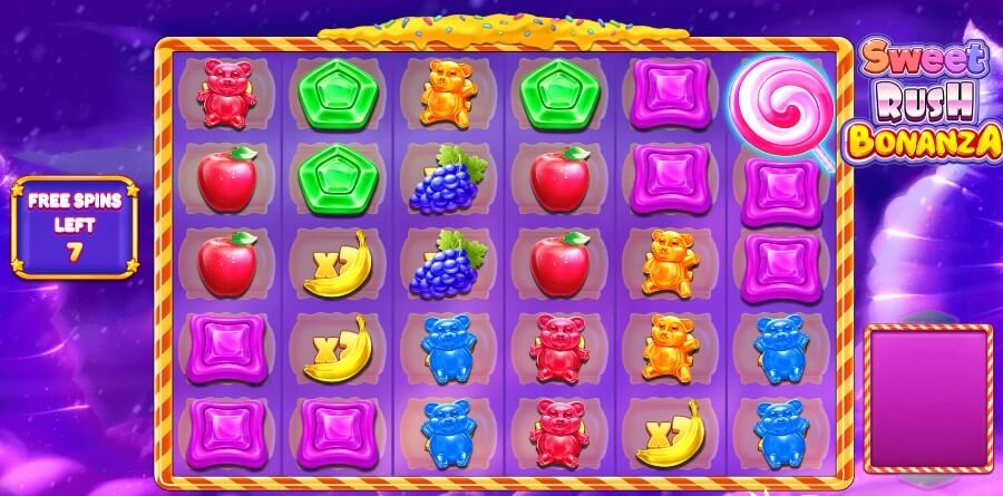 Sweet Rush Bonanza super free spins