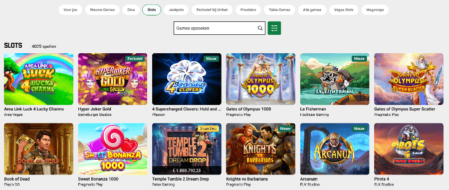 Unibet Casino Online slots