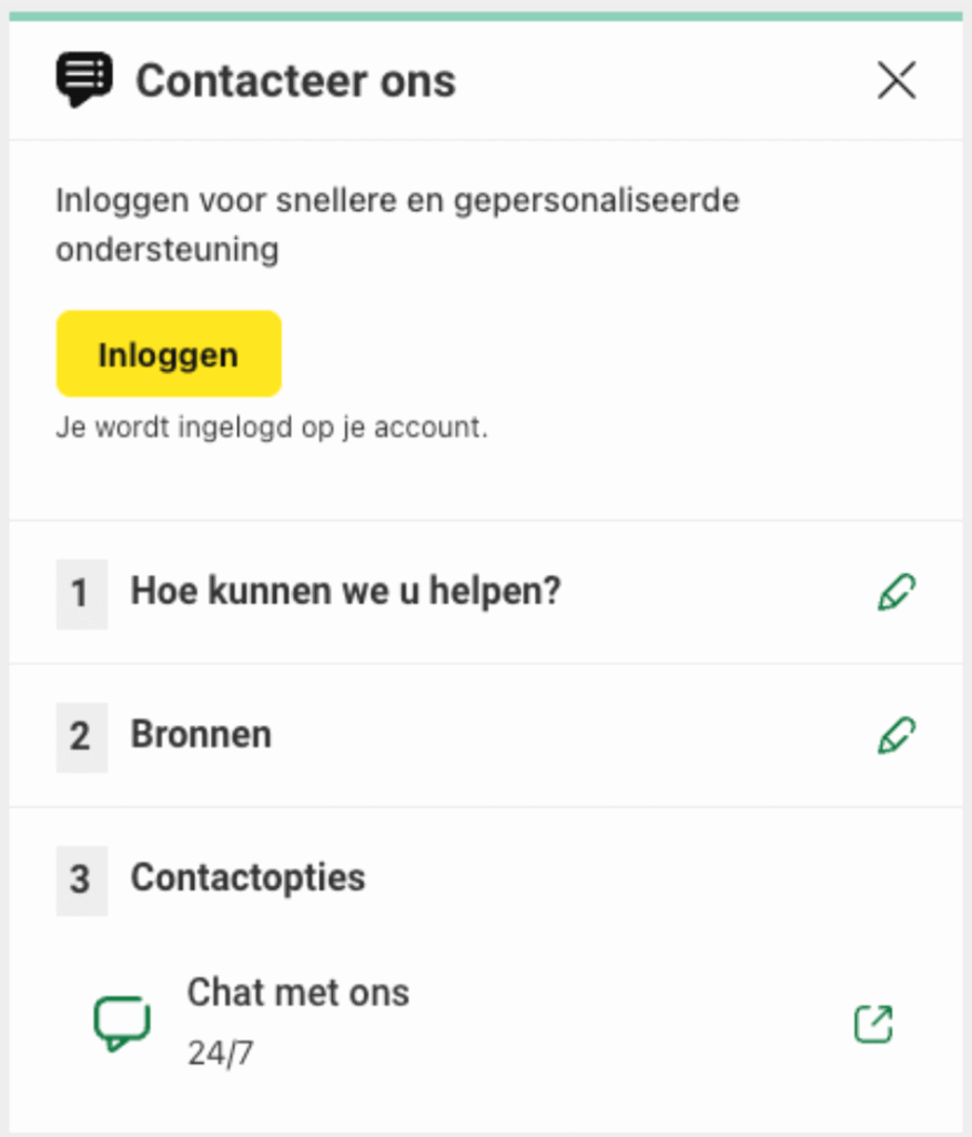 Unibet contactopties