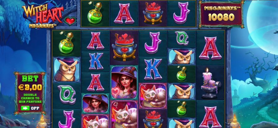 Witch Heart Megaways speelveld