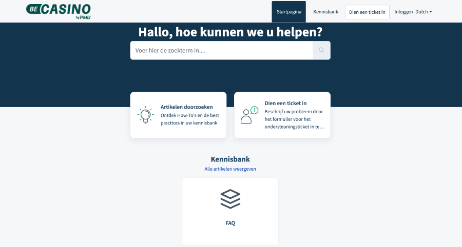 Klantenservice van BeCasino