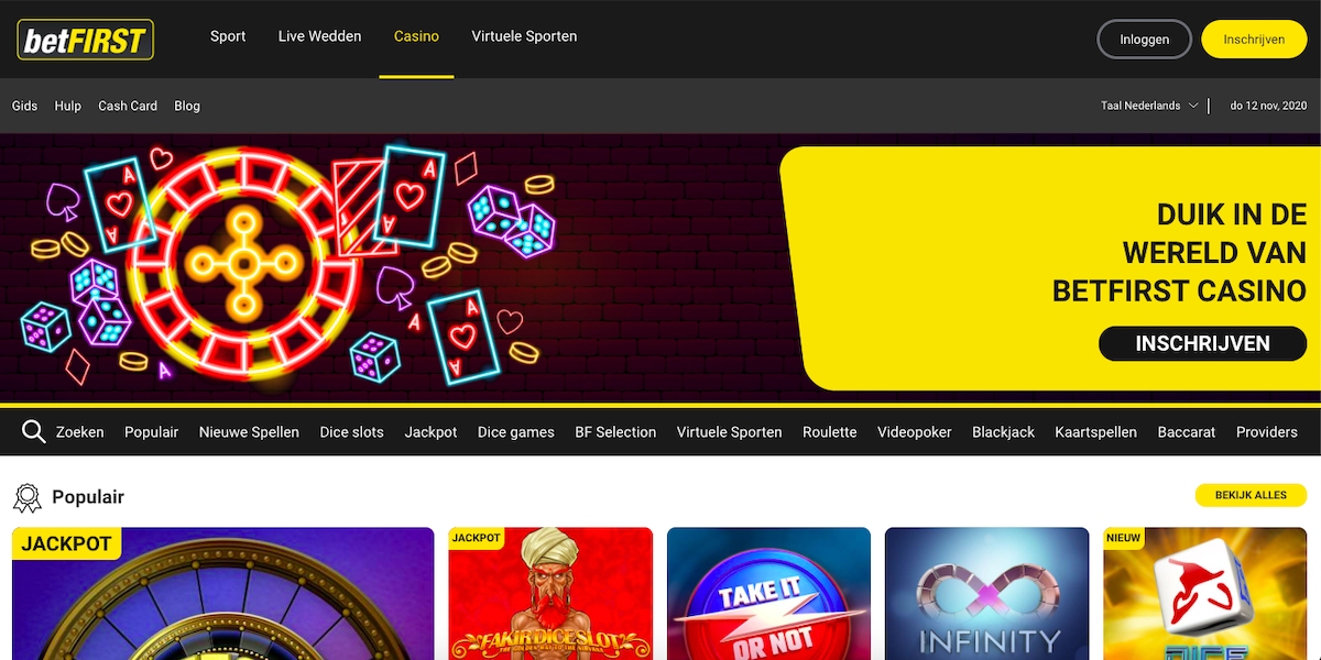 betFIRST Casino: meer dan first in sportwedden! betFIRST Casino