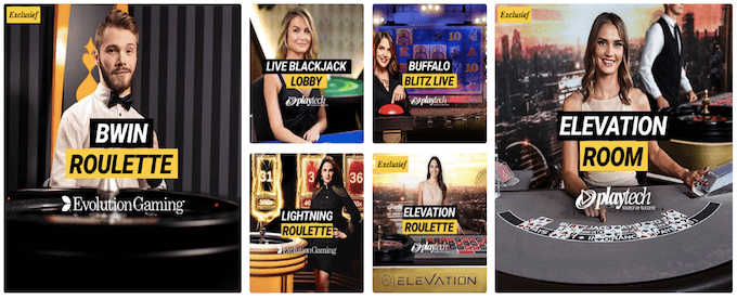 Het live casino van Bwin Bwin live casino