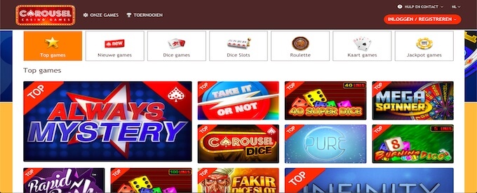 De spelcatalogus van Carousel.be! Carousel.be