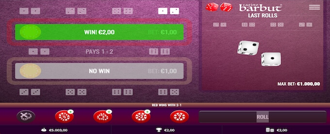Circus.be beschikt zelfs over de dice game van het Midden-Oosten: Barbut! Casino Barbut