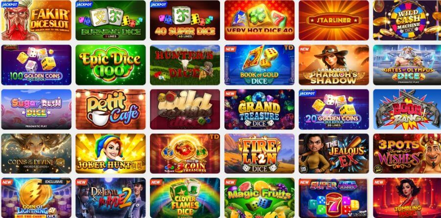 dice spellen bij Casino Experience