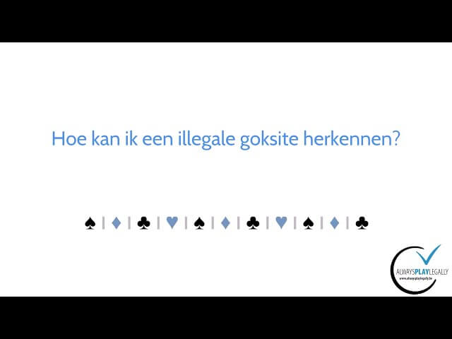 Hoe kan ik een illegale goksite herkennen?