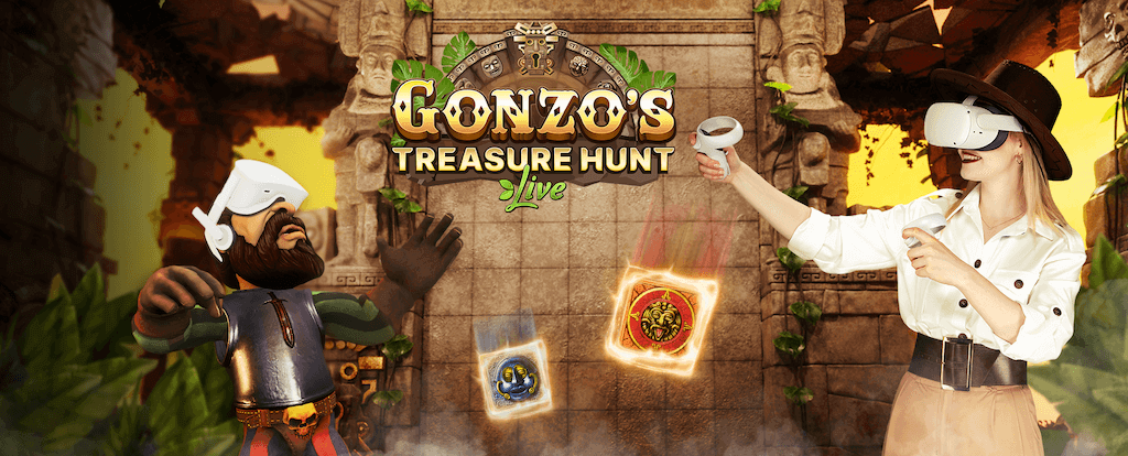 Primeur: Gonzo’s Treasure Hunt Live in virtual reality!