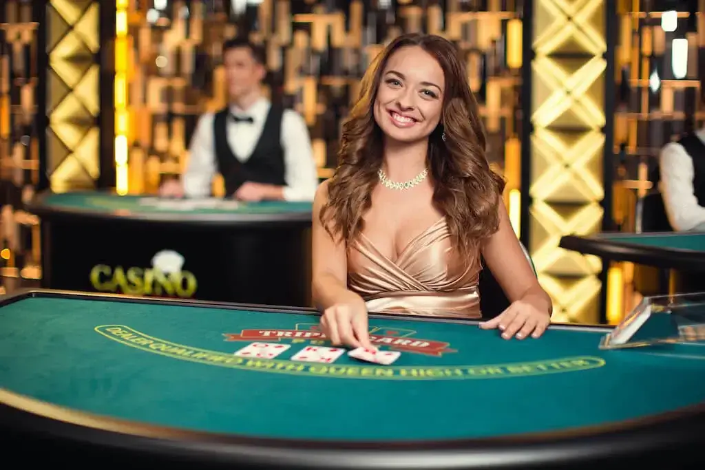 Poker dealer in het live casino