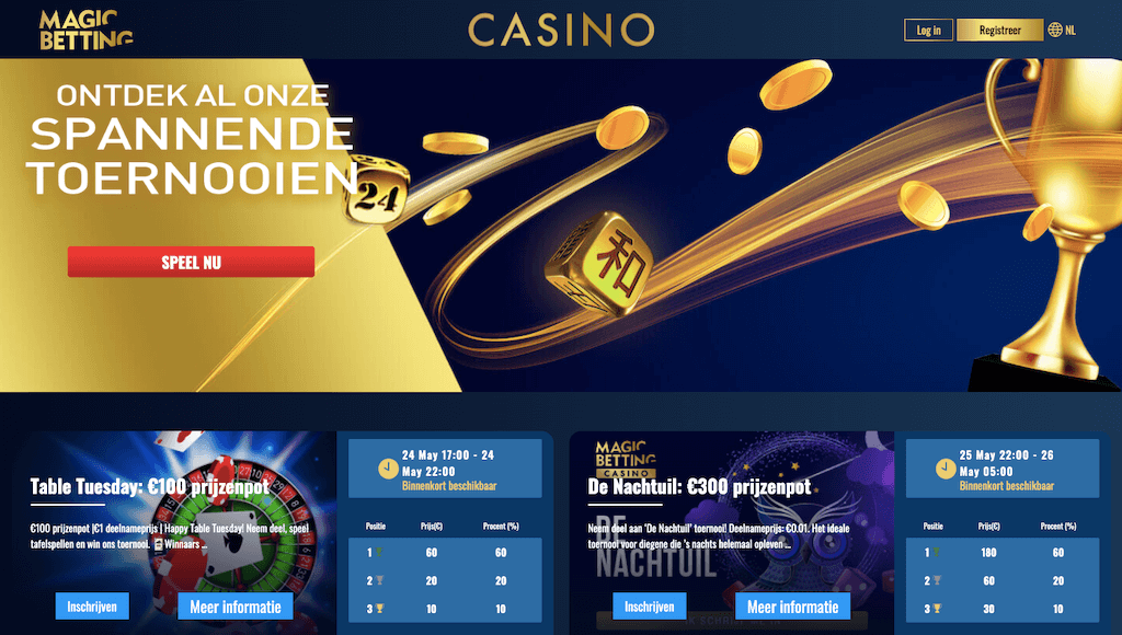 Toernooien van Magic Betting Casino