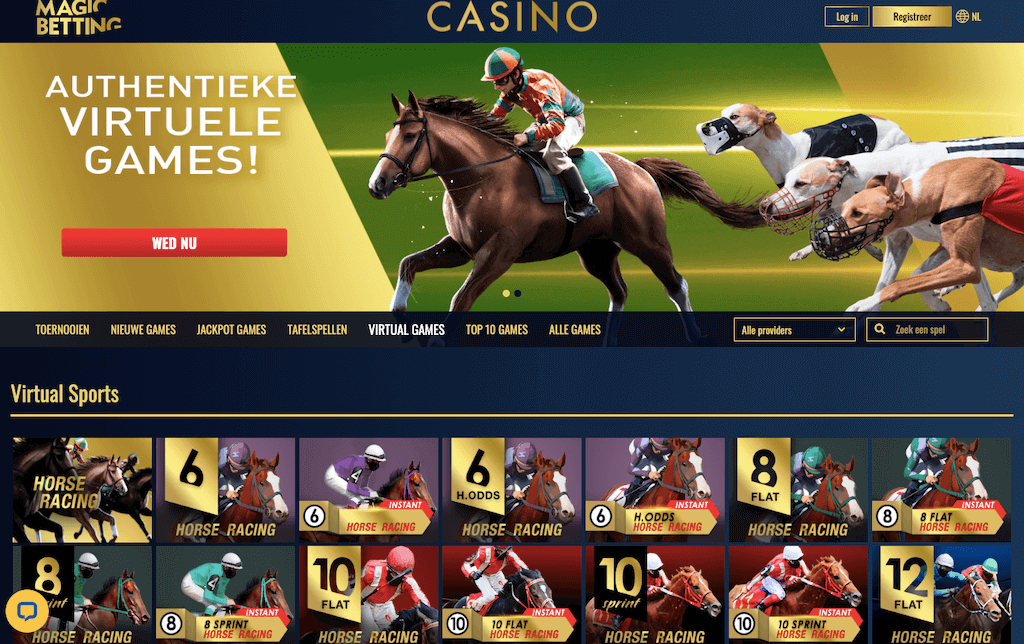 Virtual sports van Magic Betting Casino