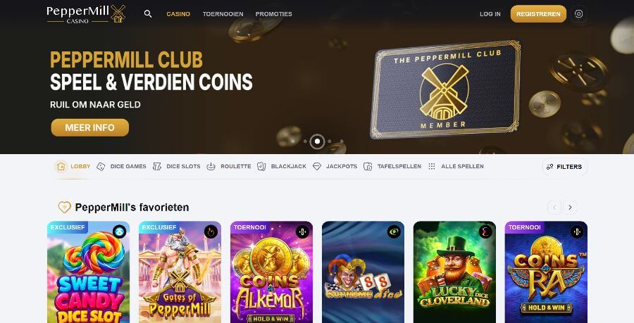 PepperMill Casino in lichte modus