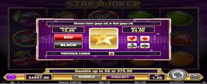 Star Joker gamble feature