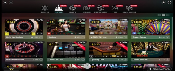 Een sneak preview van het live casino van StarCasino! StarCasino live casino