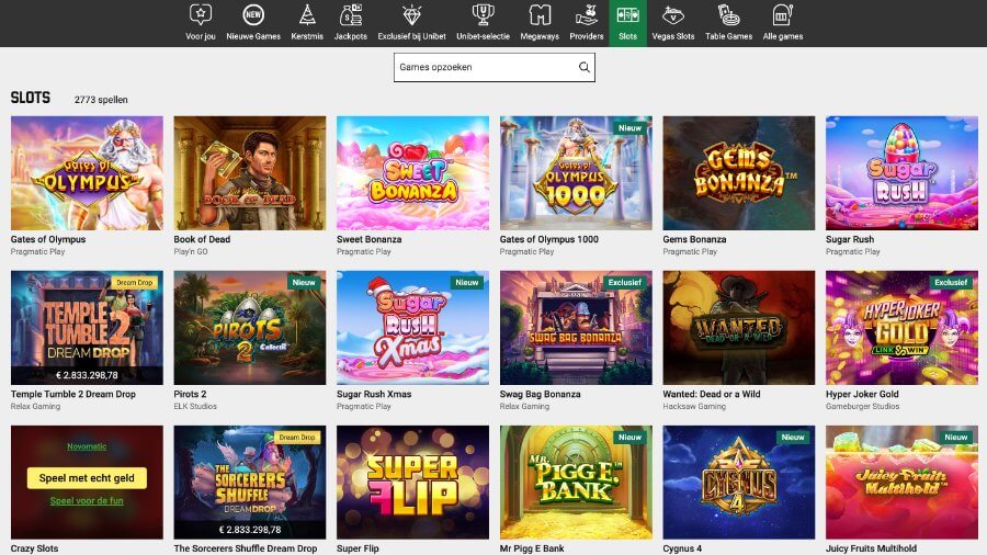 Unibet slots